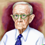 Harry Reid - pencil and watercolor portrait - dirty trick